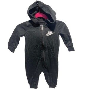 Nike Baby Hooded Unisex Coveralls, 6 Months